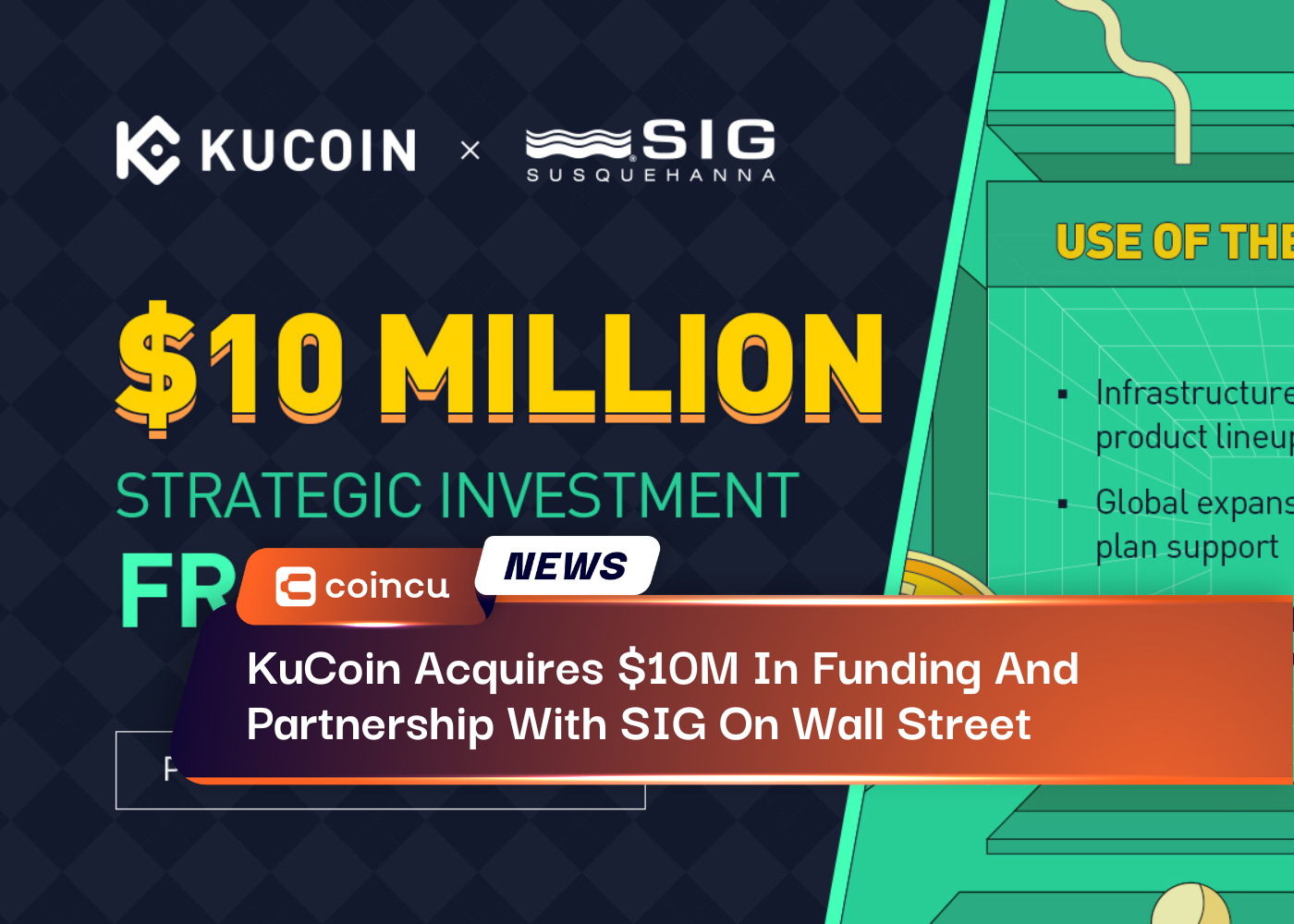 KuCoin Acquires $10M In Funding And Partnership With SIG On Wall Street