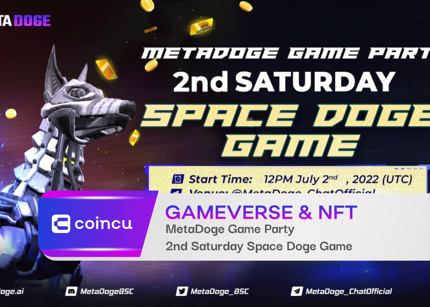 MetaDoge Game Party: 2nd Saturday Space Doge Game