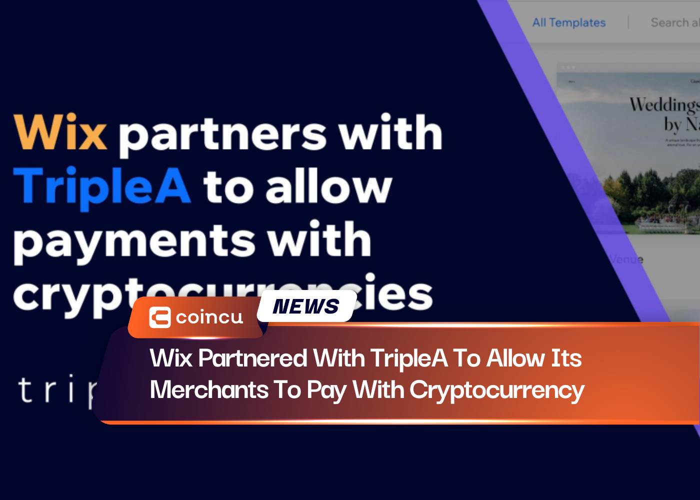 Wix Partnered With TripleA To Allow Its Merchants To Pay With Cryptocurrency
