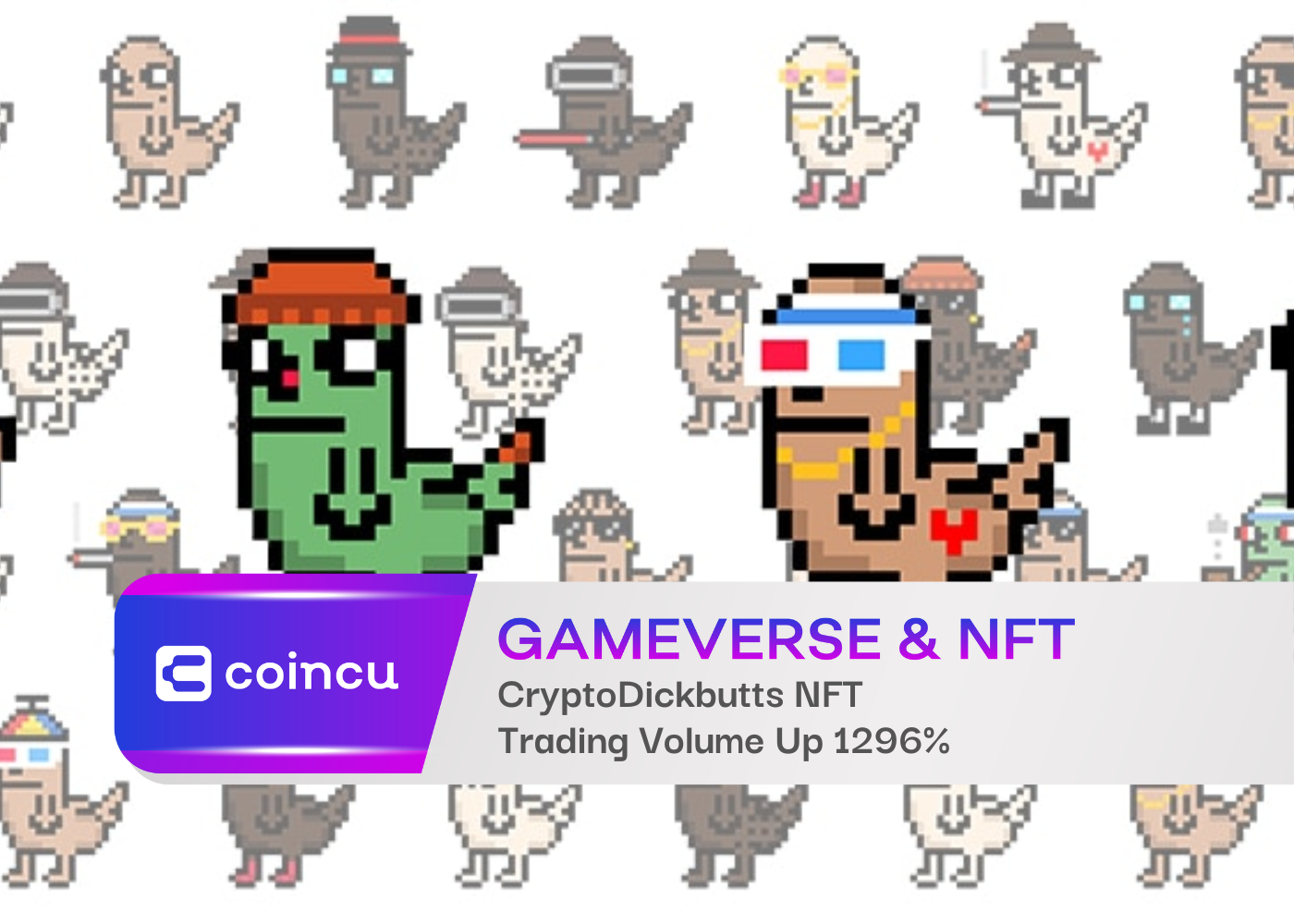 CryptoDickbutts NFT Trading Volume Up 1296%