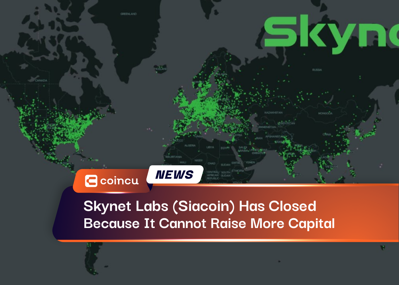 Skynet Labs (Siacoin) Has Closed Because It Cannot Raise More Capital