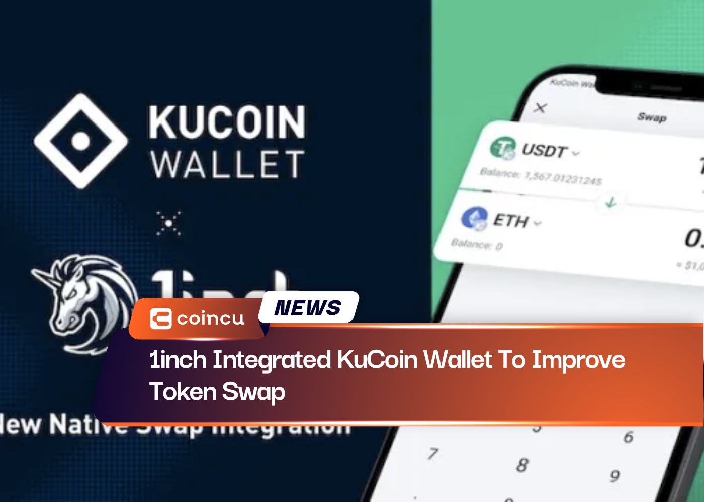 1inch Integrated KuCoin Wallet To Improve Token Swap