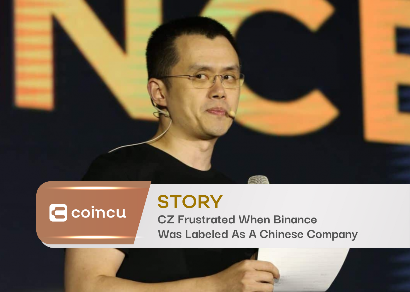 CZ Frustrated When Binance Was Labeled As A Chinese Company