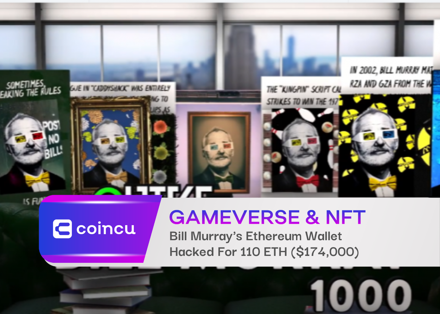Bill Murray's Ethereum Wallet Hacked For 110 ETH ($174,000)