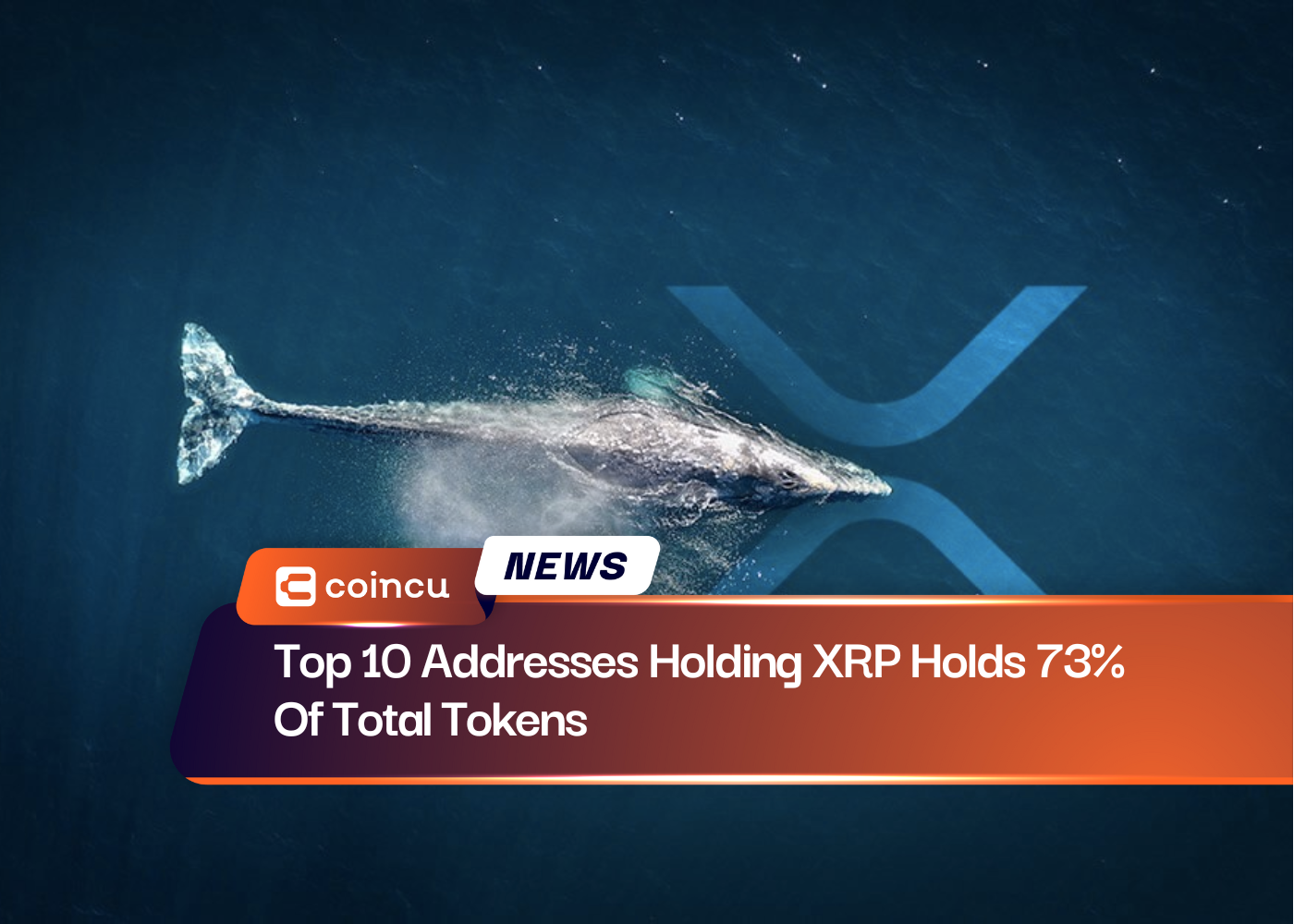 Top 10 Addresses Holding XRP Holds 73% Of Total Tokens