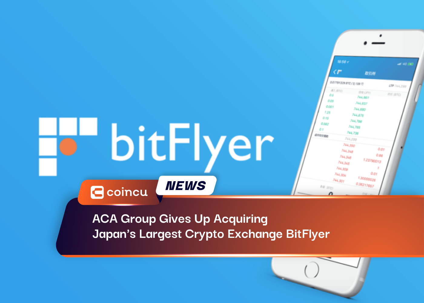 ACA Group Gives Up Acquiring Japan's Largest Crypto Exchange BitFlyer