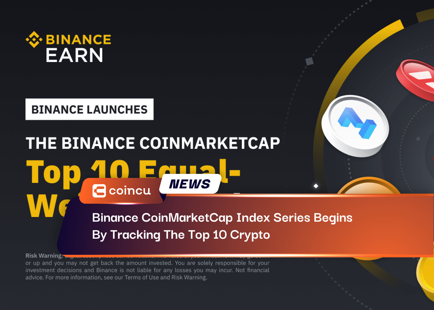 Binance CoinMarketCap Index Series Begins By Tracking The Top 10 Crypto