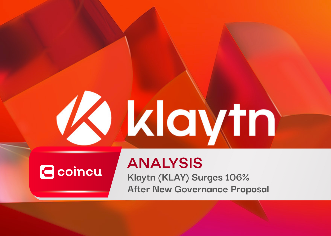 Klaytn (KLAY) Surges 106% After New Governance Proposal