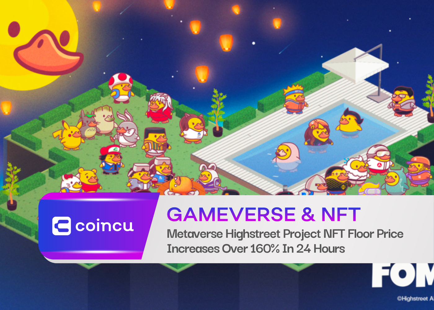 Metaverse Highstreet Project NFT Floor Price Increases Over 160% In 24 Hours