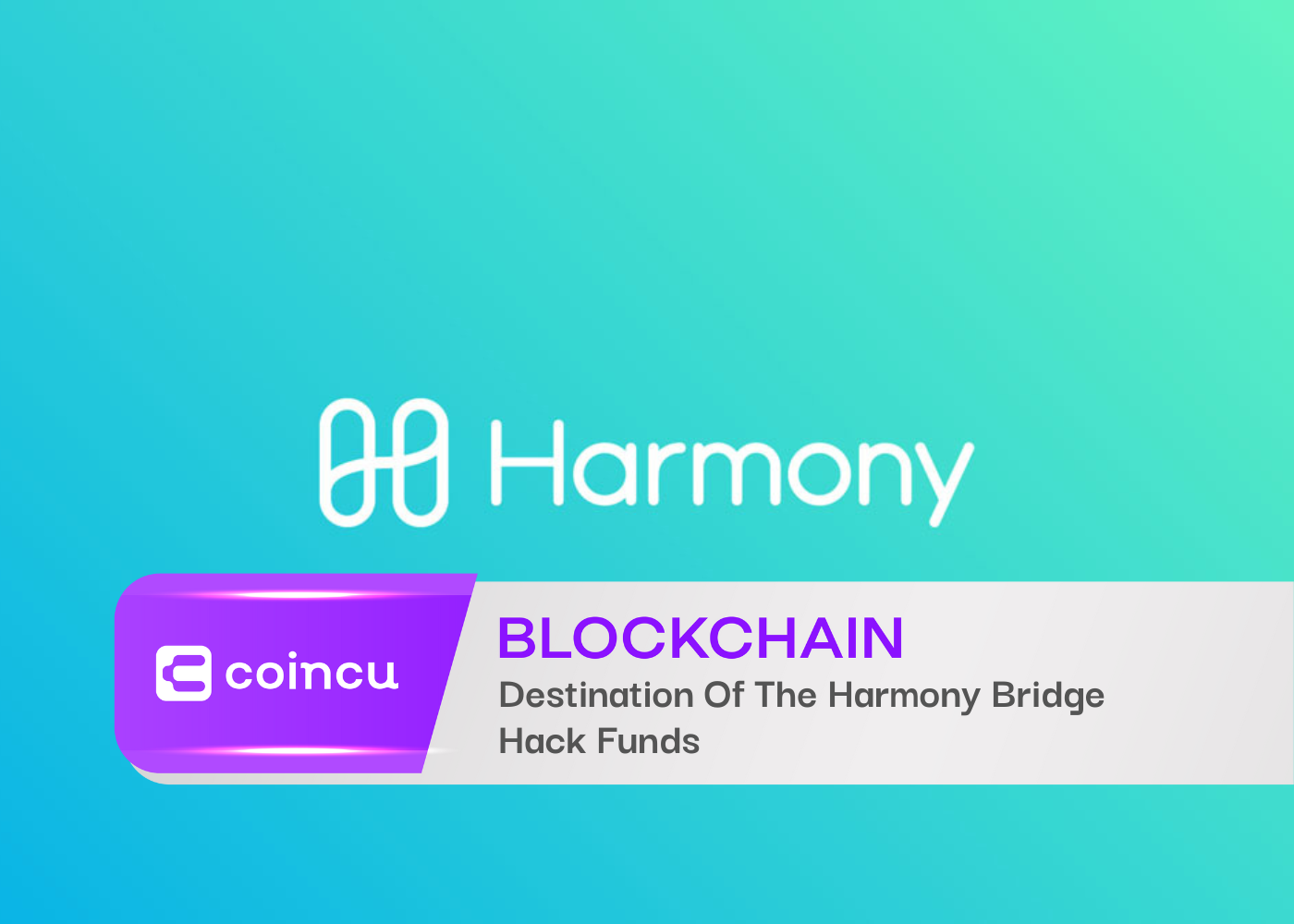 Destination Of The Harmony Bridge Hack Funds