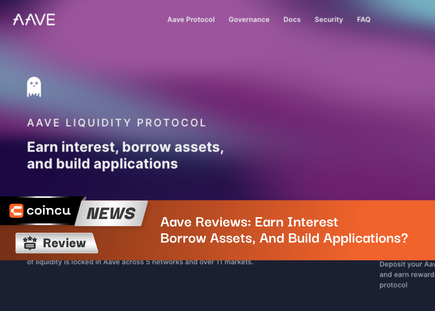 Aave Reviews: Earn Interest, Borrow Assets, And Build Applications?