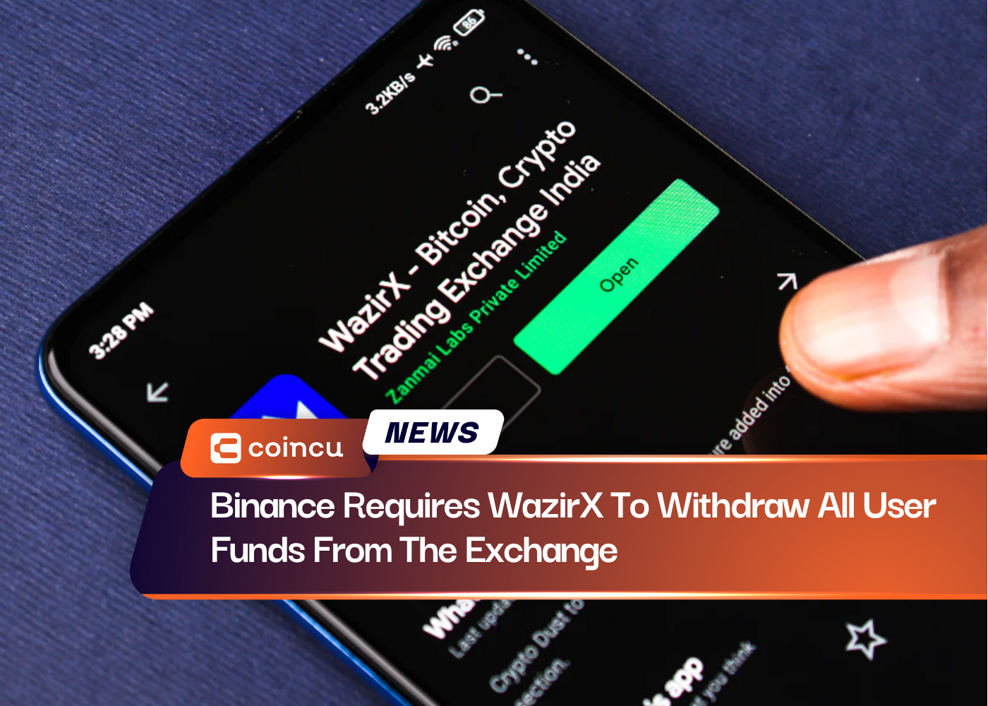 Binance Requires WazirX To Withdraw All User Funds From The Exchange