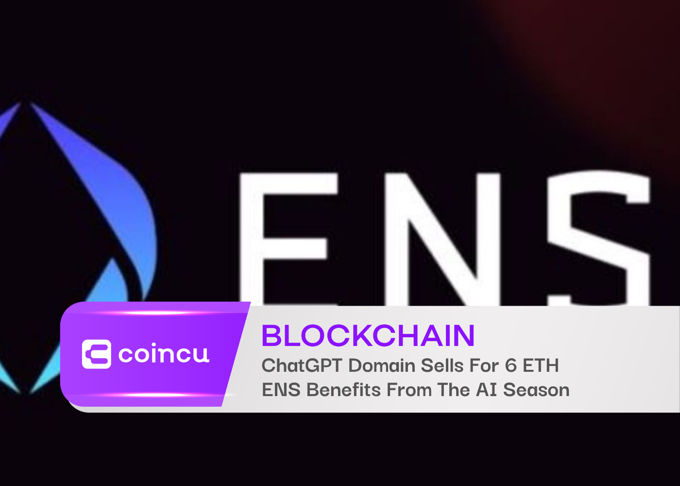 ChatGPT Domain Sells For 6 ETH, ENS Benefits From The AI Season