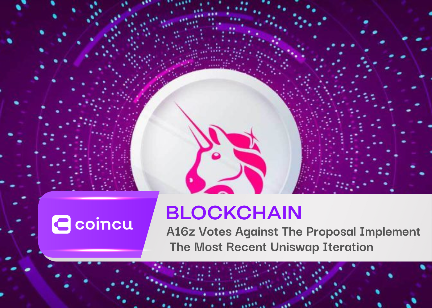 A16z Votes Against The Proposal To Implement The Most Recent Uniswap Iteration On The BNB Chain