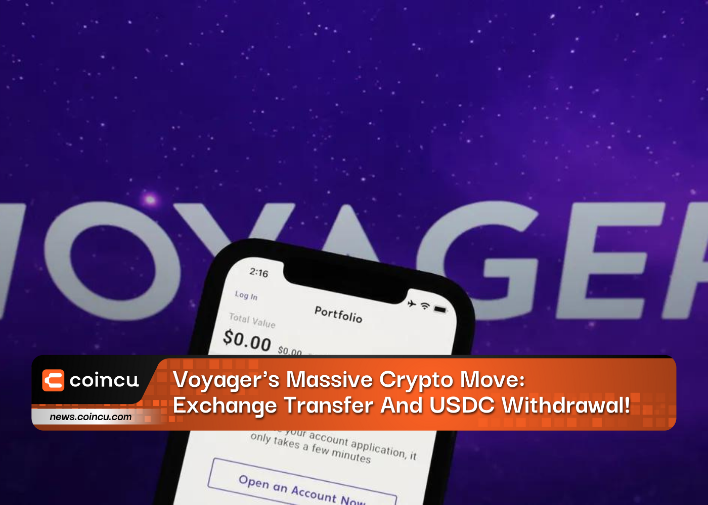 Voyager's Massive Crypto Move: Exchange Transfer And USDC Withdrawal!