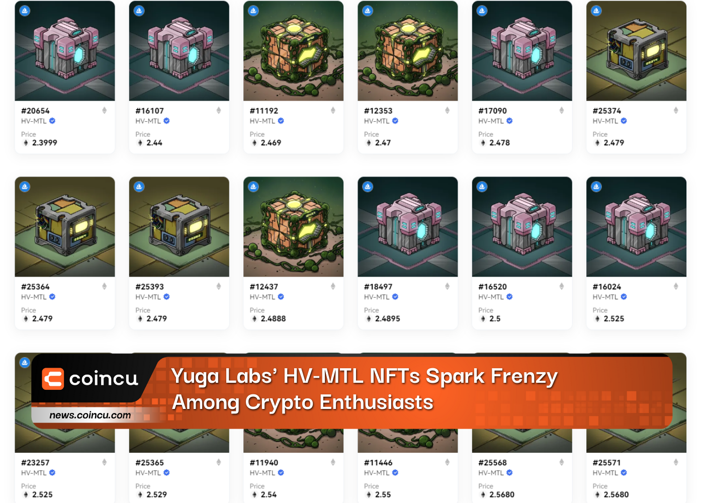 Yuga Labs' HV-MTL NFTs Spark Frenzy Among Crypto Enthusiasts