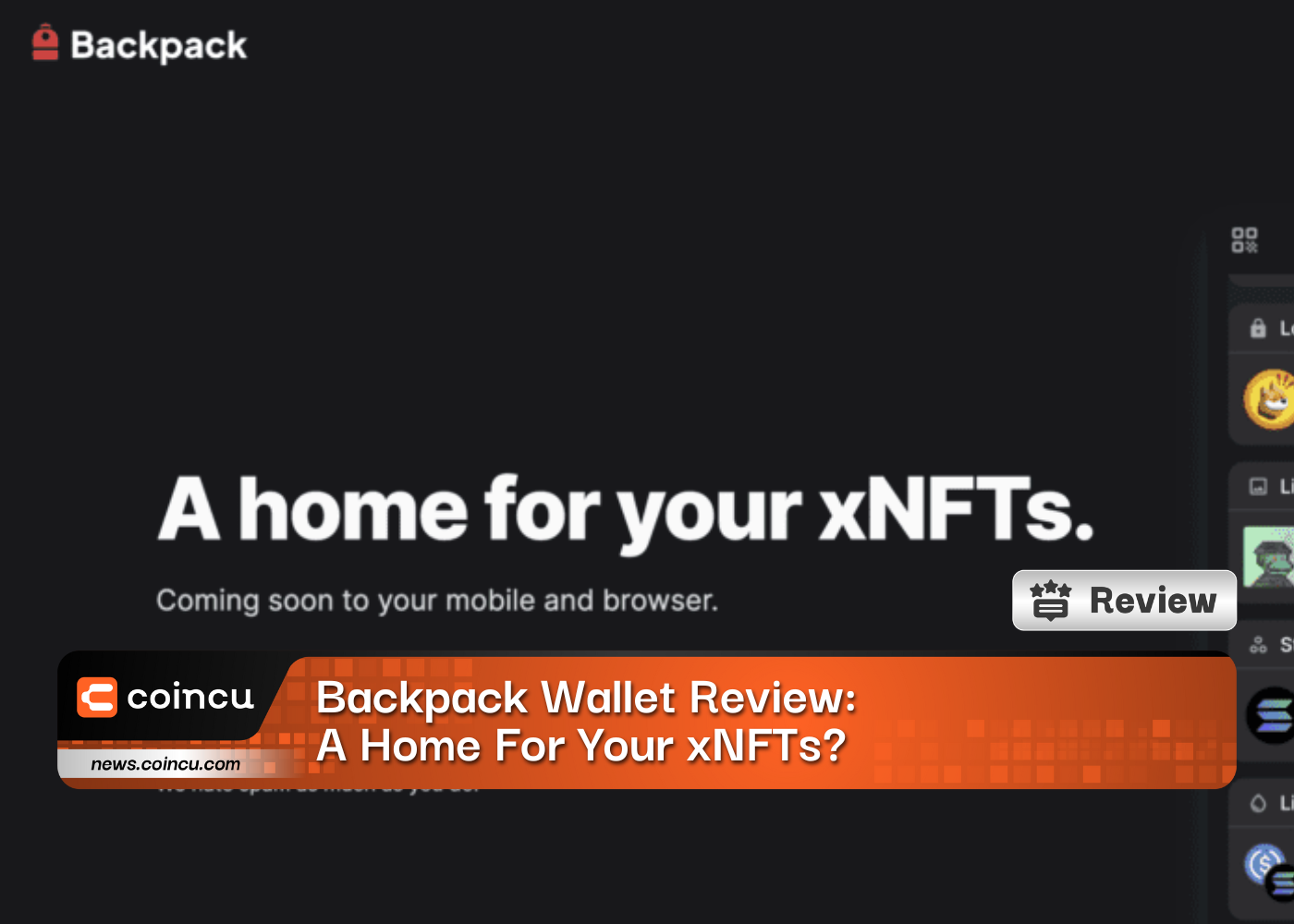 Backpack Wallet Review: A Home For Your xNFTs?