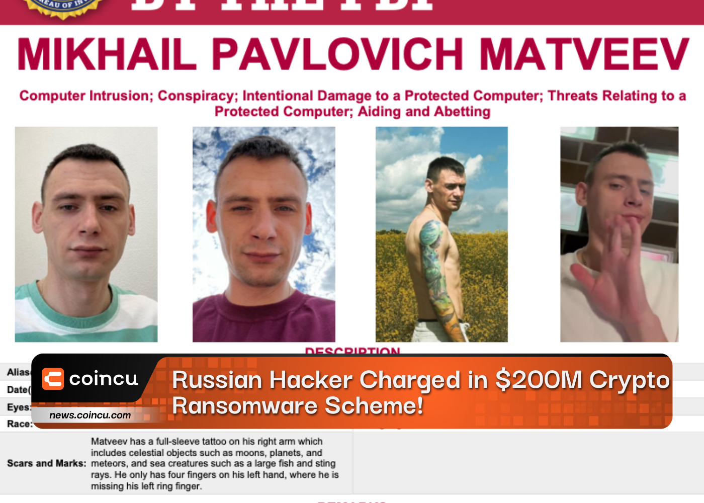 Shocking: Russian Hacker Charged in $200M Crypto Ransomware Scheme!