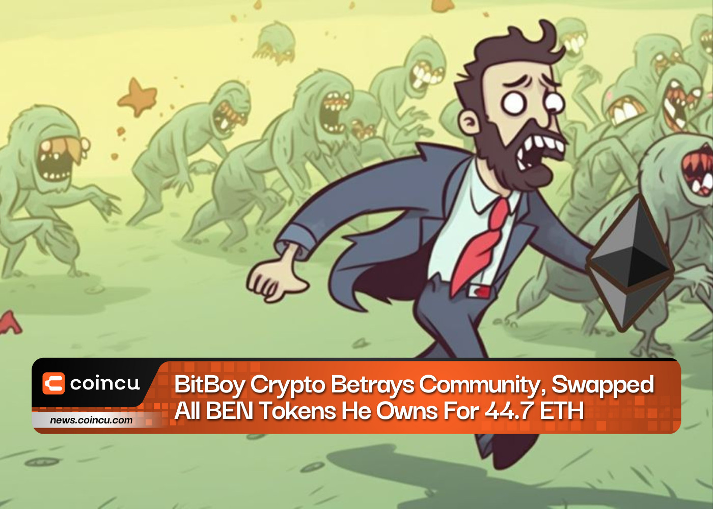 BitBoy Crypto Betrays Community, Swapped All BEN Tokens He Owns For 44.7 ETH