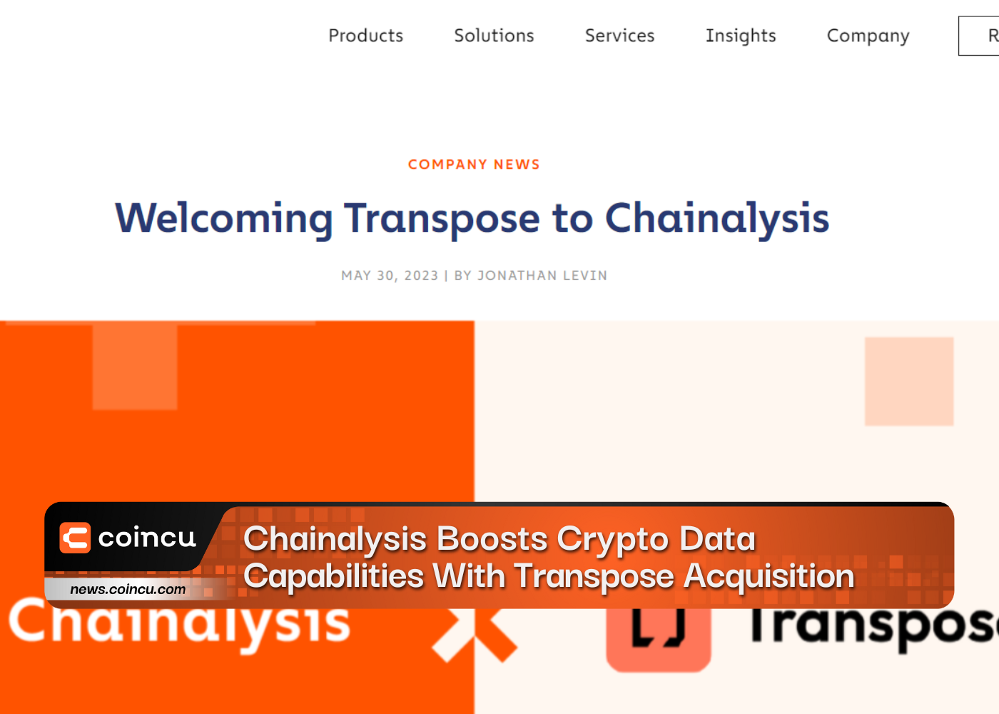 Chainalysis Boosts Crypto Data Capabilities With Transpose Acquisition