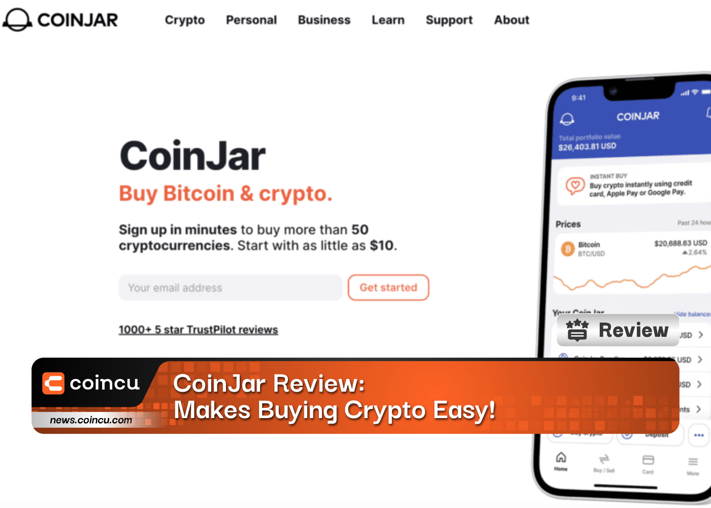 CoinJar Review: Makes Buying Crypto Easy!