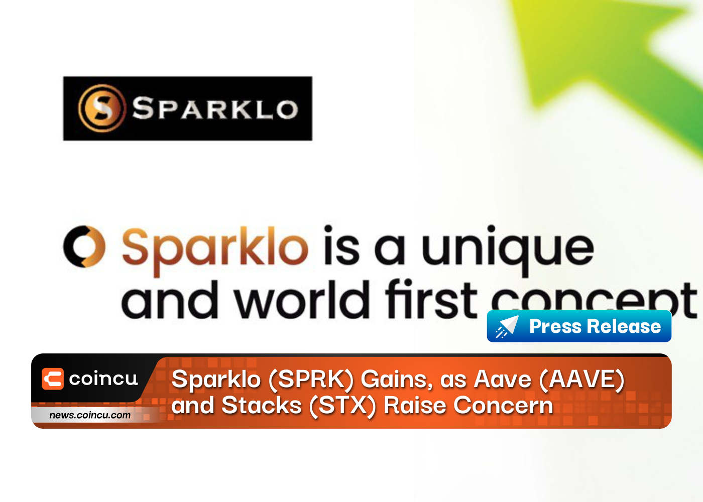Sparklo (SPRK) Gains, as Aave (AAVE) and Stacks (STX) Raise Concern