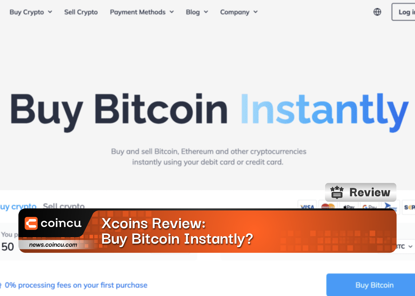 Xcoins Review: Buy Bitcoin Instantly?