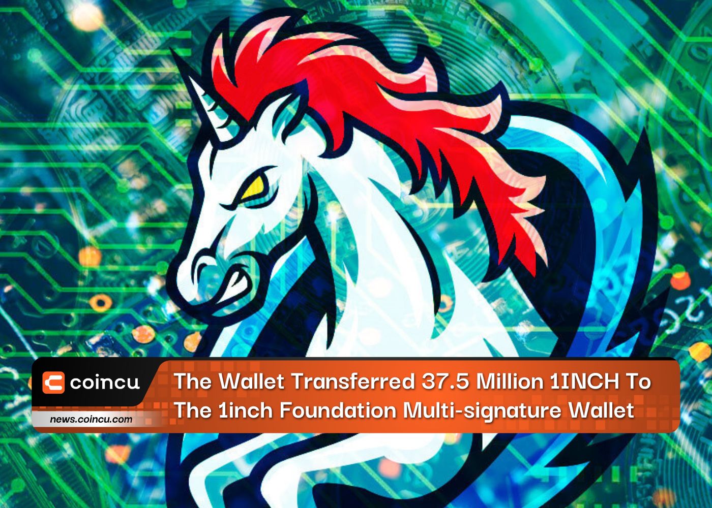 The Wallet Transferred 37.5 Million 1INCH To The 1inch Foundation Multi-signature Wallet
