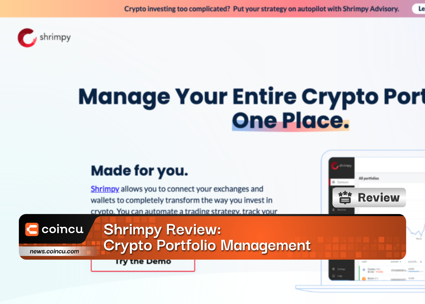 Shrimpy Review: Crypto Portfolio Management