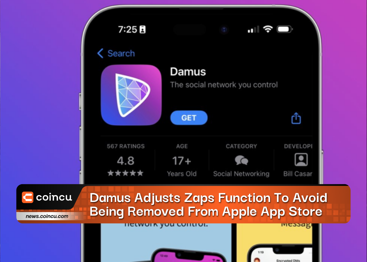 Damus Adjusts Zaps Function To Avoid Being Removed From Apple App Store