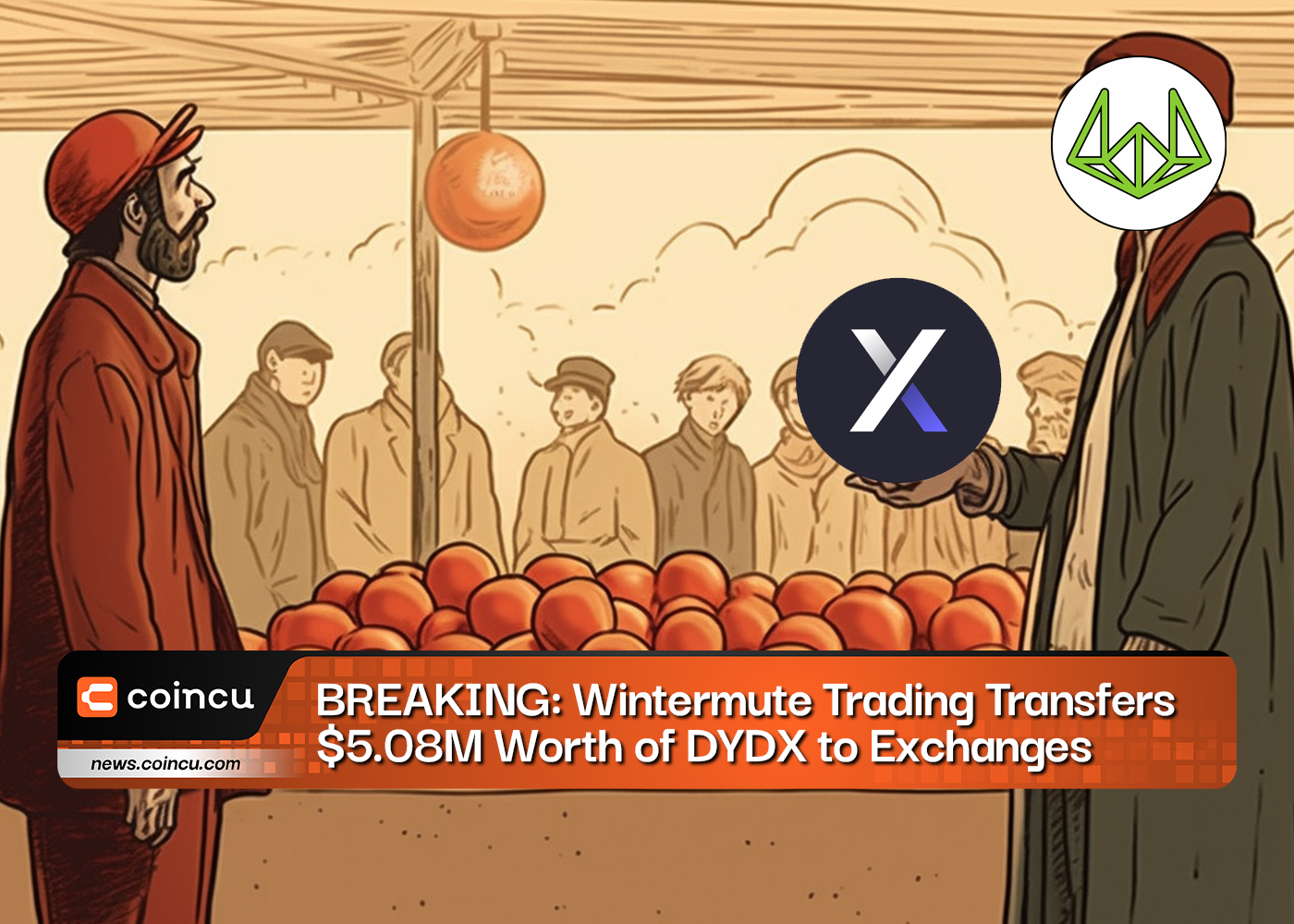 BREAKING: Wintermute Trading Transfers $5.08M Worth of DYDX to Exchanges