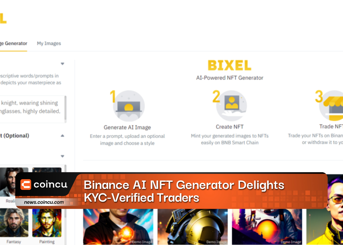 Binance AI NFT Generator Delights KYC-Verified Traders