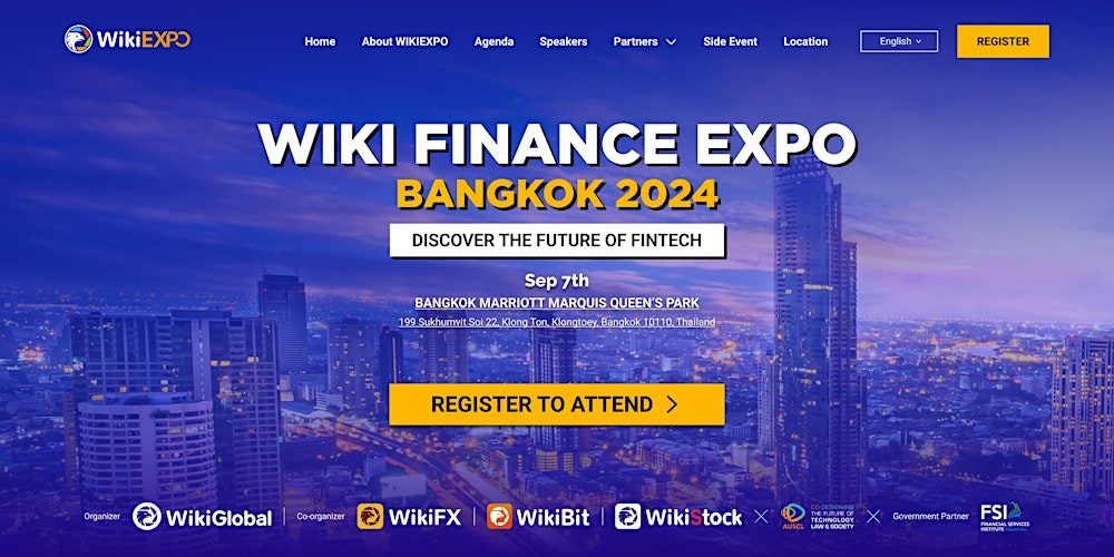 Wiki Finance Expo Bangkok 2024 to Showcase Asia's Fintech Prowess