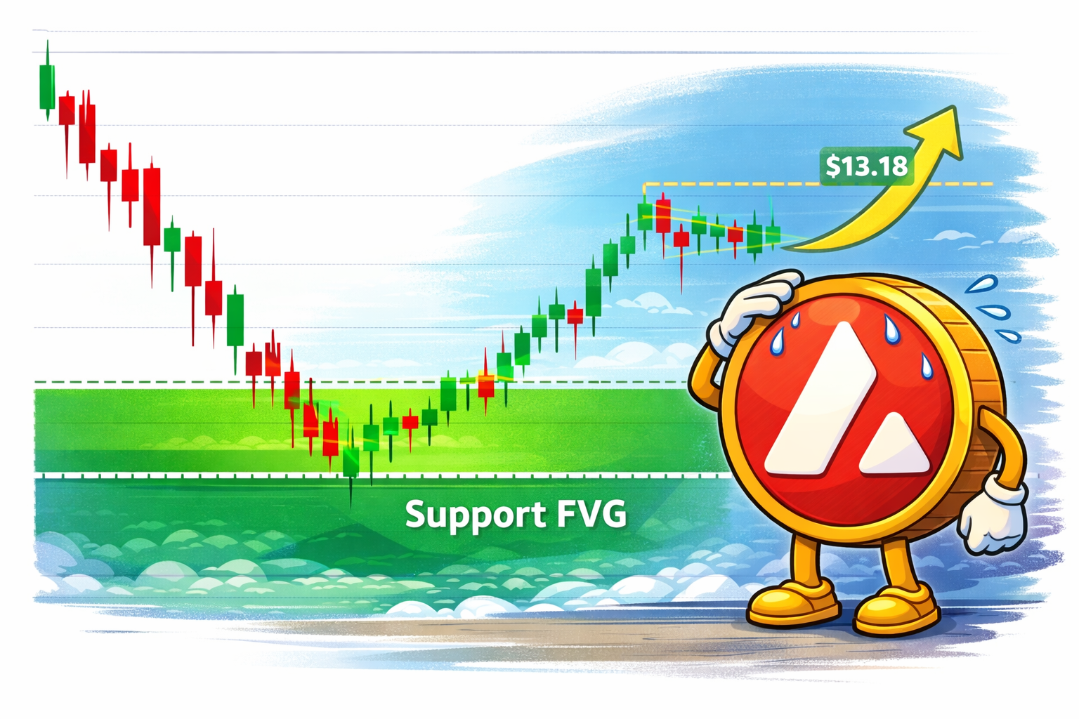 AVAX Price Nears Support FVG and May Experience a Short-Term Bounce to $13.18