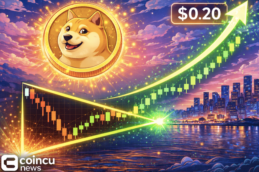 Dogecoin Poised for Short-Term Surge: Falling Wedge Breakout Eyes $0.20 Surge