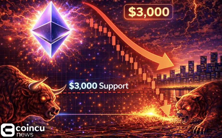Ethereum Drops Below $3,000 Support as Bulls Struggle to Reclaim It: What Next?
