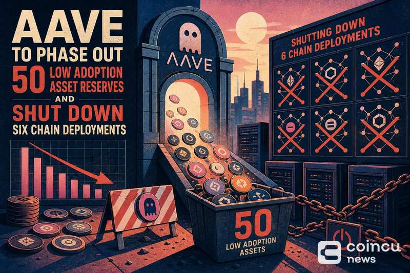 Aave to Phase Out 50 Low-Adoption Asset Reserves and Shut Down Six Chain Deployments