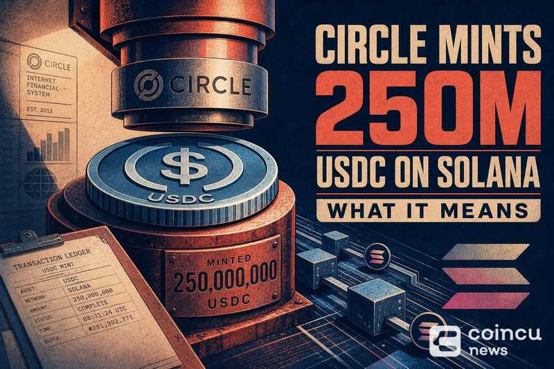 Circle Mints 250M USDC on Solana: What It Means