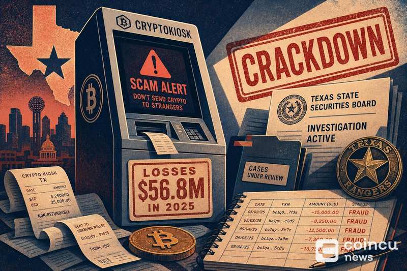 Texas Crypto Kiosk Scam Losses Hit $56.8M in 2025 Amid Crackdown