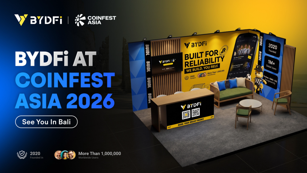 BYDFi Joins Coinfest Asia 2026, Connecting with Institutions, Builders and Traders in Bali 1 BYDFi Joins Coinfest Asia 2026, Connecting with Institutions, Builders and Traders in Bali