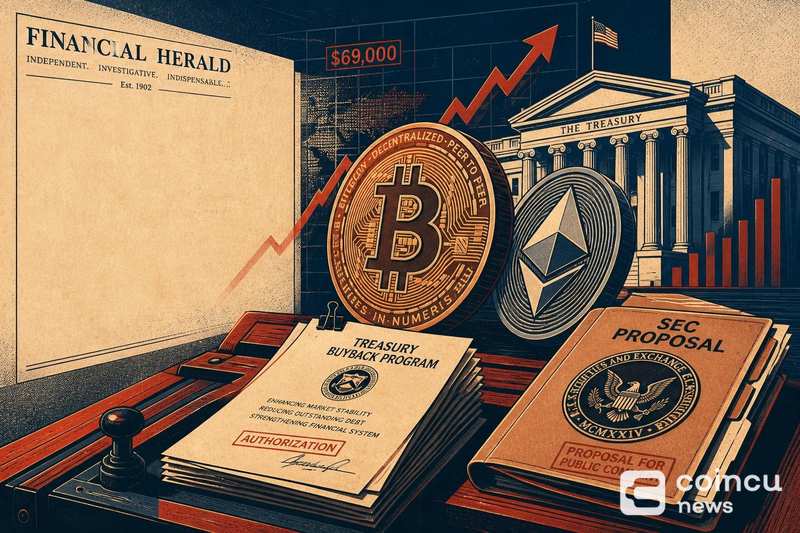 Bitcoin Nears $69K, Ether Jumps on Treasury Buybacks, SEC Proposal 1 Bitcoin Nears $69K, Ether Jumps on Treasury Buybacks, SEC Proposal