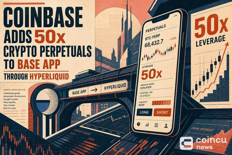 Coinbase Adds 50x Crypto Perpetuals to Base App Through Hyperliquid 1 Coinbase Adds 50x Crypto Perpetuals to Base App Through Hyperliquid