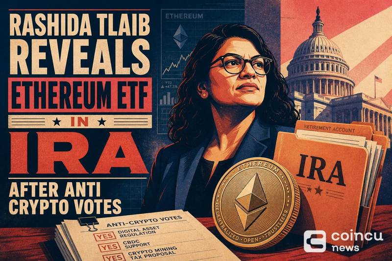 Rashida Tlaib Reveals Ethereum ETF in IRA After Anti-Crypto Votes