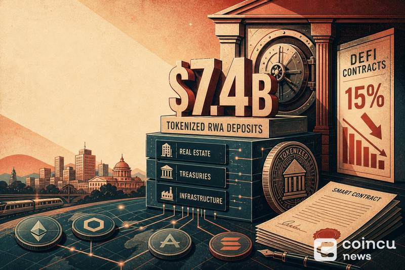 Tokenized RWA Deposits Reach $7.4B as DeFi Contracts 15%